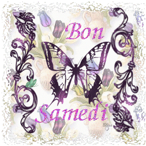 Gif animé Bon samedi papillon